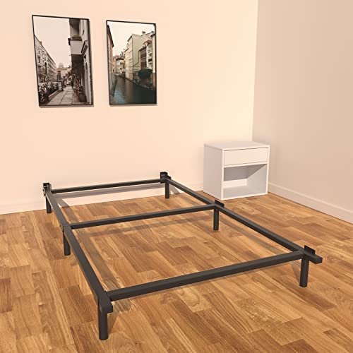 DIIYIV Metal Bed Frame, 6-Leg Base for Box Spring and Mattress - Twin,71.5 x 37.5-Inches, Tool-Free Easy Assembly