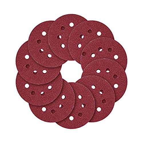 5-Inch 8-Hole Hook and Loop Sanding Discs 70PCS, 40/80/120/240/320/600/800 Assorted Grits Sandpaper - Pack of 70