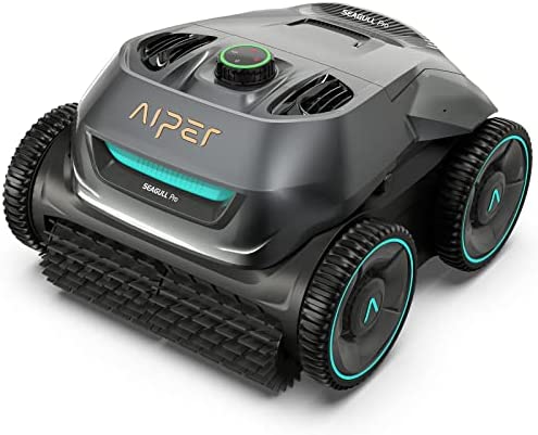 (2023 Upgrade) AIPER Seagull Pro Cordless Robotic Pool Cleaner, Wall Climbing Pool Vacuum Lasts up to 180 Mins, Quad-Motor System, Smart Navigation, Ideal for Inground Pools up to 3200 Sq.ft
