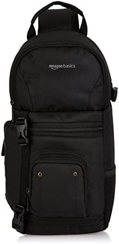 Amazon Basics Camera Sling Bag - 8 x 6 x 15 Inches, Black