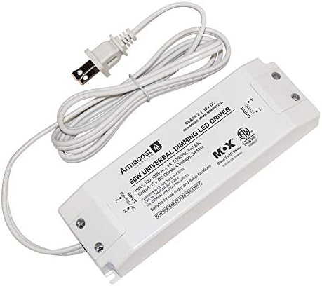 Armacost Lighting 840600 60 watt Dimmable Driver for LED Lighting, with Removable AC Cord, White